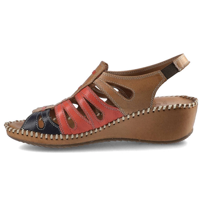 Sandále Lanqier - 38C750 Brown/Blue/Red