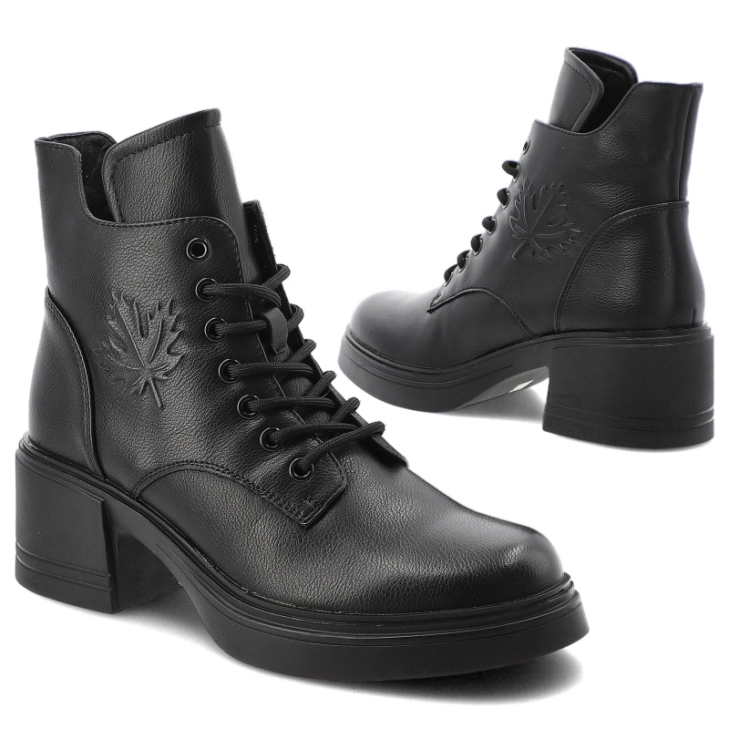 Členkové Topánky VINCEZA - 39950 BK Czarny Skóra