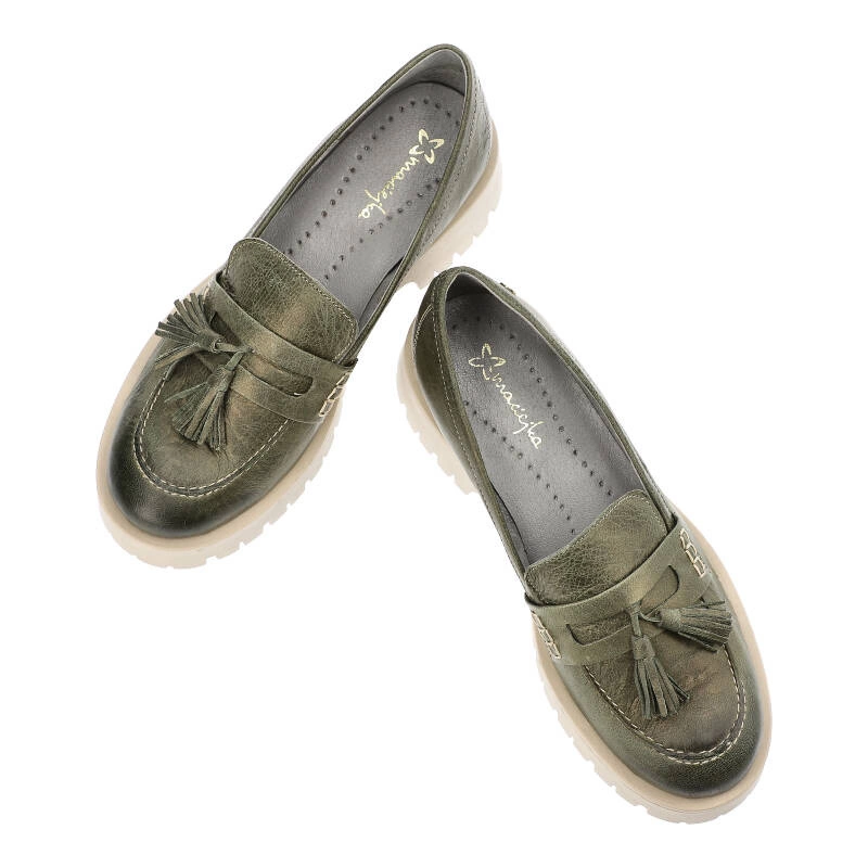 Poltopánky Maciejka - 5497S-09/00-5 Zielony+Złoty