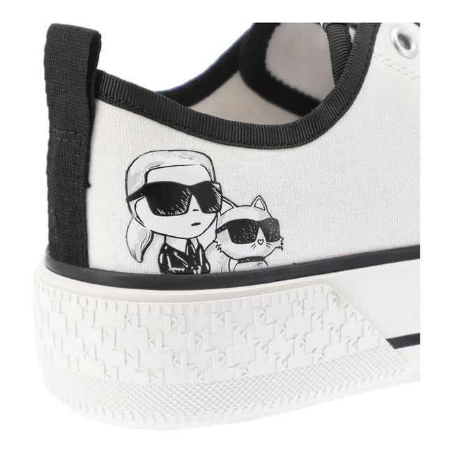 Plátenky KARL LAGERFELD - KL60614T 911 White Canvas