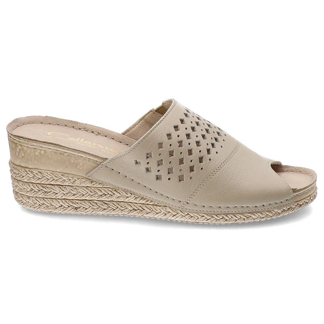 Šľapky Pollonus - 5-1400-007 Wanilia Lico/Perfo