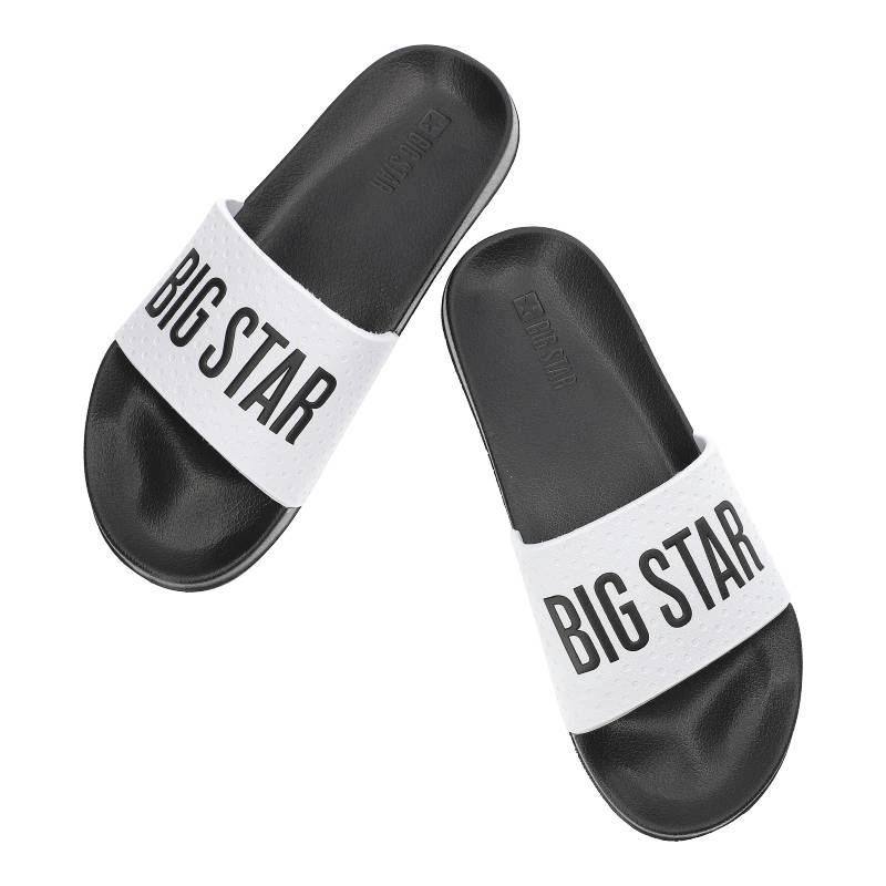 Šľapky Big Star - MM174320 Czarny/Biały