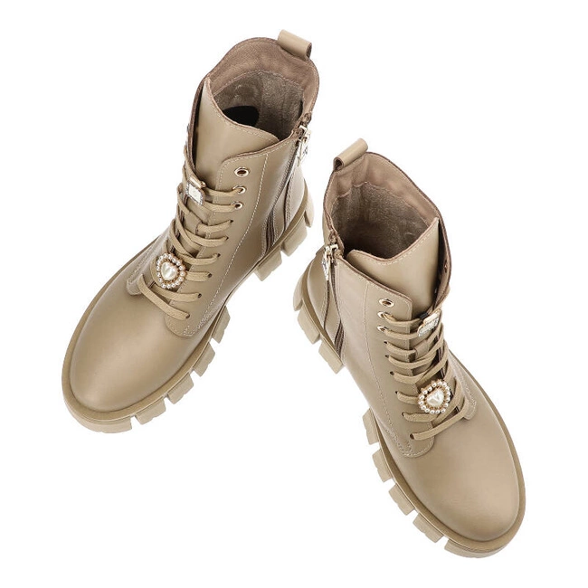 Členkové Topánky Chebello - 4247_-483-000-MIC-S217 Beżowy