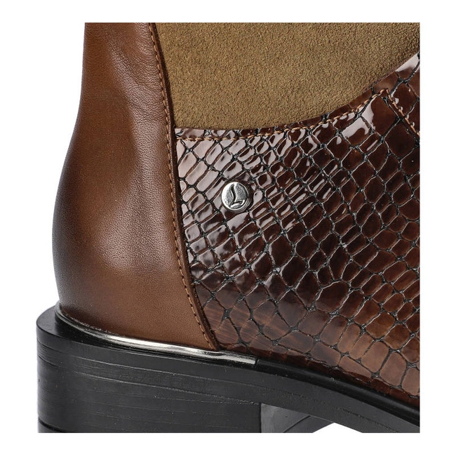 Členkové Topánky Lemar - 60343 M. Brąz + Matrix + W.