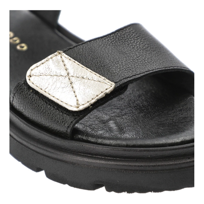 Sandále ARMODO - 40443 V.Czarny/Kryształ Złoto