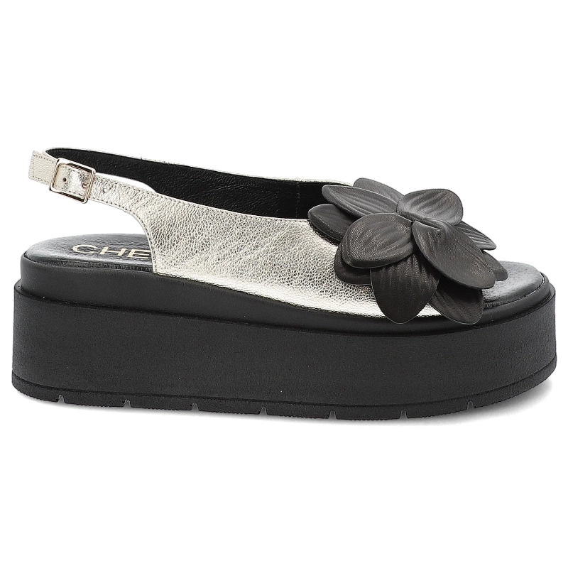 Sandále CHEBELLO - 4645_-046-000-PSK-S370 Złoty/Czarny