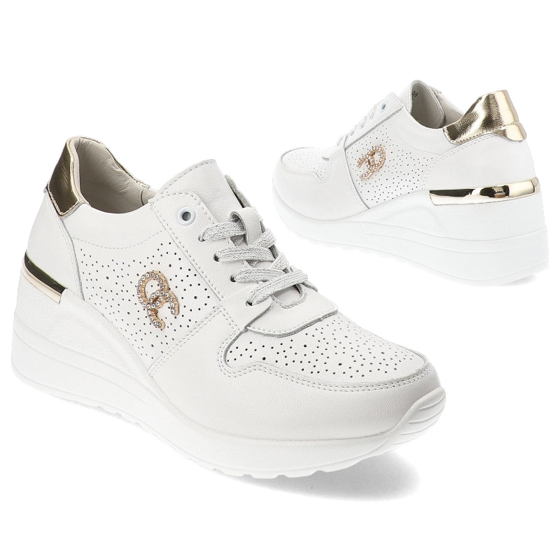 Tenisky S.Barski - LR810 White/Gold