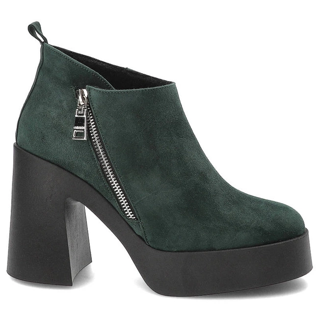 Členkové Topánky Armodo - 1755 Zielony Zamsz