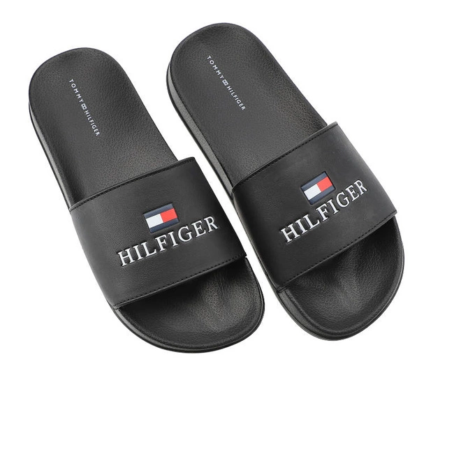 Šľapky Tommy Hilfiger - T3B0-32574-1172999-Logo Print Pool Slide Black 999