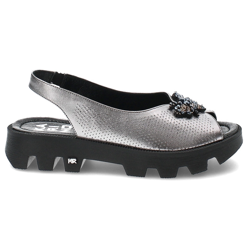 Sandále Karino - 4951/078-P Srebrny/Lico