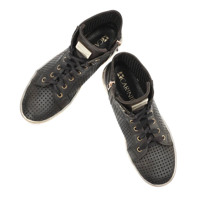 Členkové Topánky Carinii - B3132 Czarny/Złoty