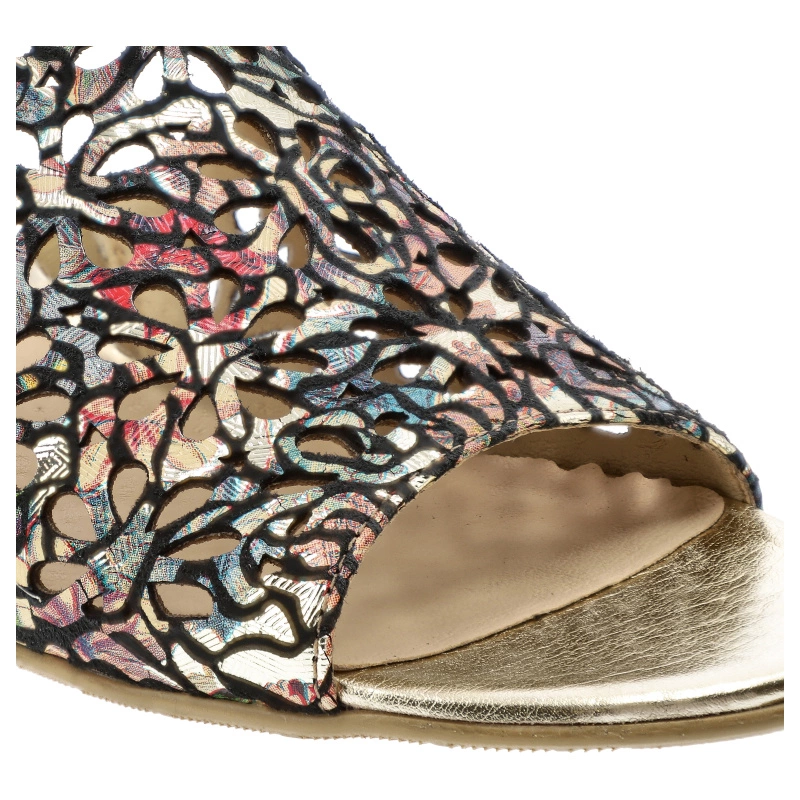 Šľapky Armodo - 0445 Czarny/Złoty 0434CZ