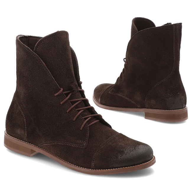 Členkové Topánky ARMODO - 4600/Hogl S Czekolada Welur