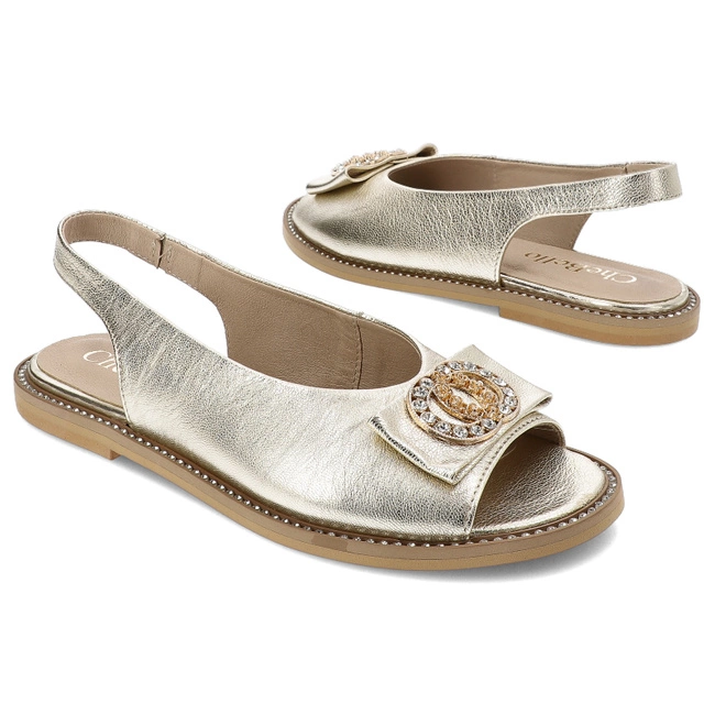 Sandále Chebello - 4424_-046-000-PSK-S130 Złoty