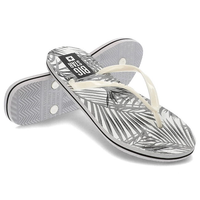 Šľapky Big Star - LL274818 101 Biały