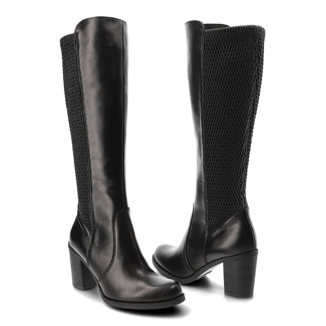 Čižmy Darex - K140/1 Czarne Lico/Guma