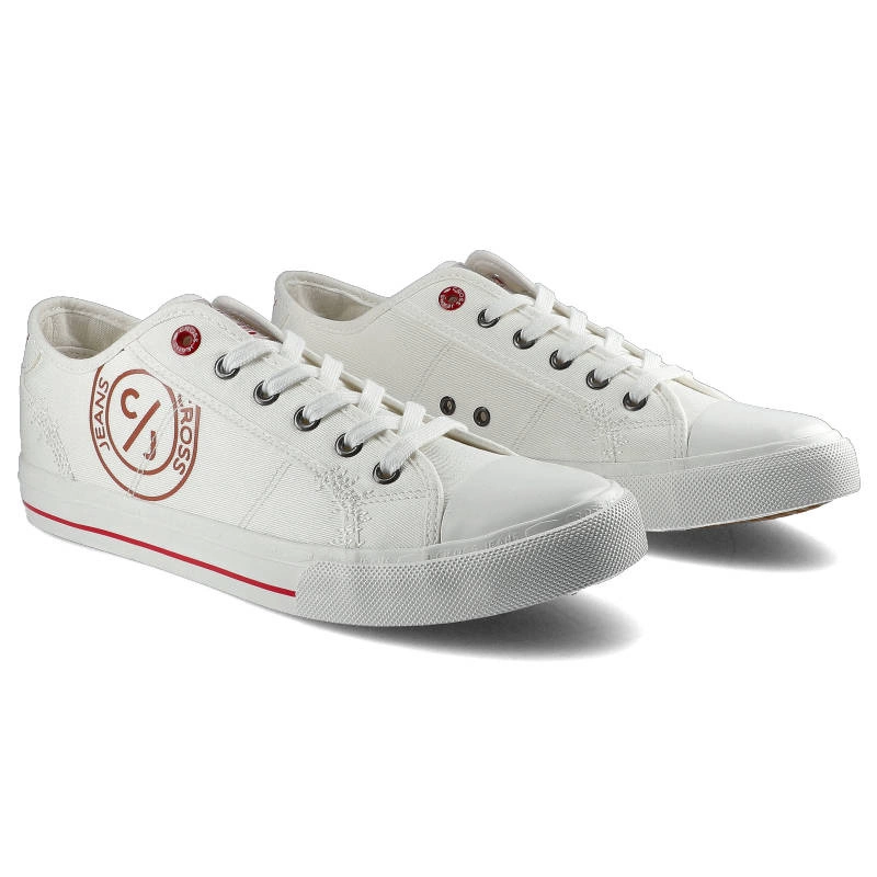 Plátenky Cross Jeans - DD1R4034 Biały