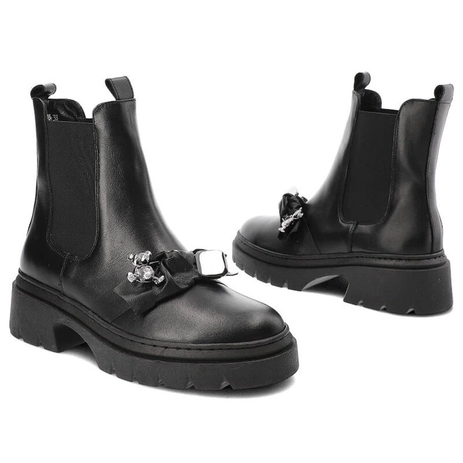 Členkové Topánky Karino - 4780/076-F Czarny/Lico