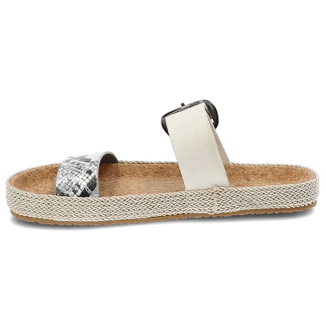 Šľapky Big Star - JJ274728 Biały Wąż