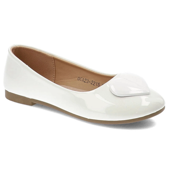 Baleríny Vinceza - 23-2215 WH Biały