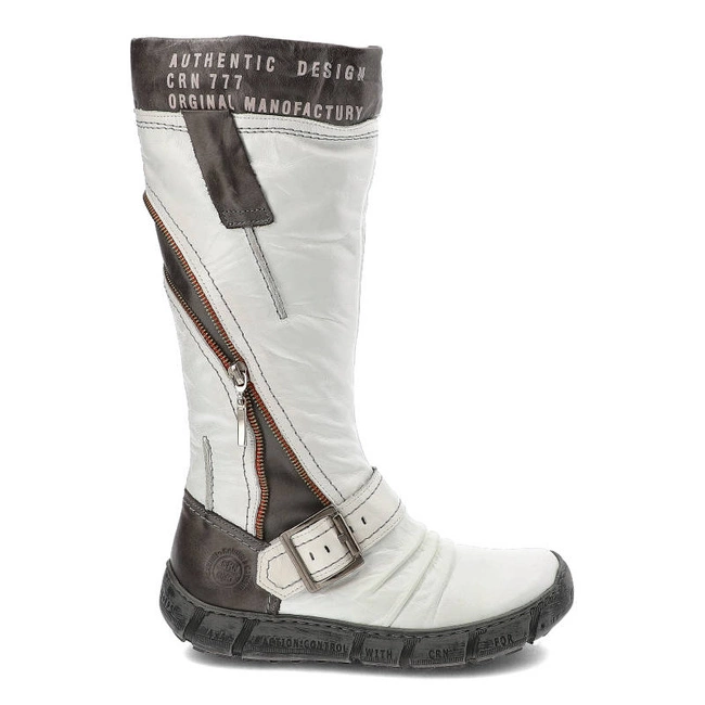 Čižmy Carinii - A9954_187-157-000-160 Biały/Babilonia