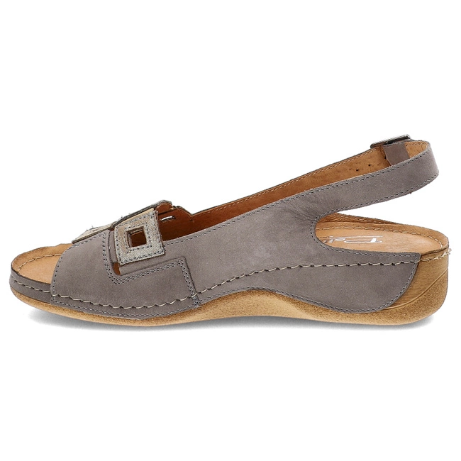 Sandále Pollonus - 5-1162-030 Jasny Szary+Samuel Grid