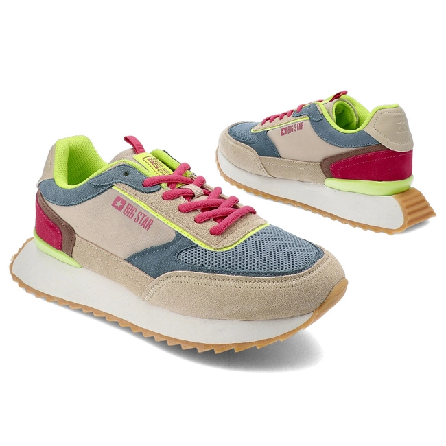 Tenisky Big Star - NN274692 Beż/Niebieski