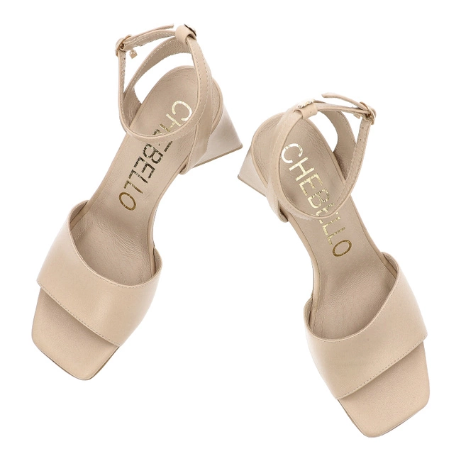 Sandále CHEBELLO - 3091_-308-000-PSK-S135 Beżowy