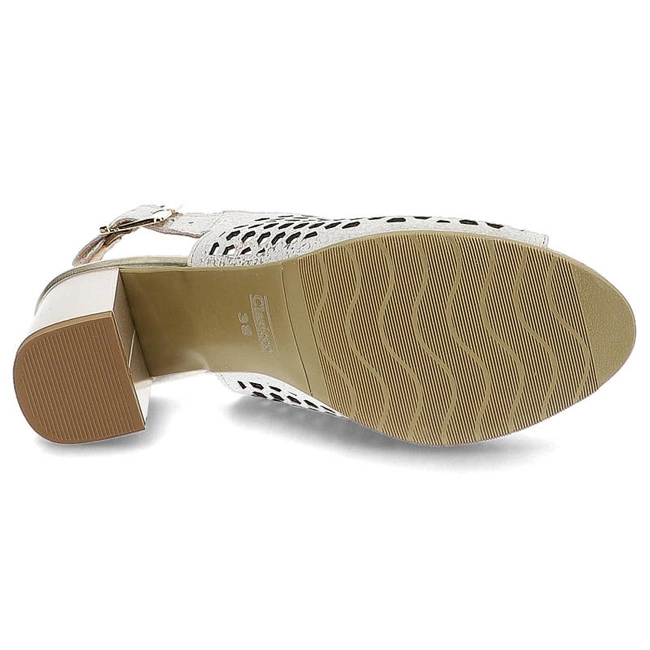 Sandále Clasicco - 0420 Biały/Złoty 1101