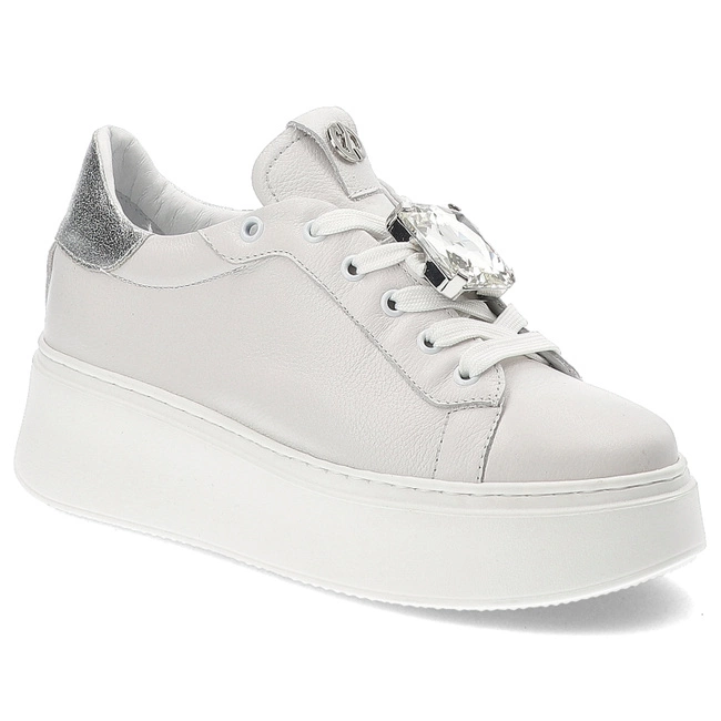 Tenisky Carinii - B9498_-I81-J28-000-F69 Biały