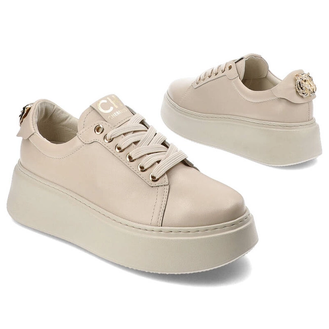 Tenisky Chebello - 4367_-157-000-PSK-S251 Beżowy Jasny