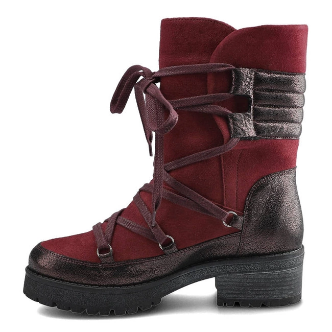 Členkové Topánky Maciejka - 03284-23/00-4 Bordo/Baranek