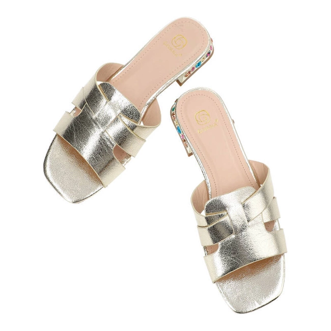 Šľapky Givana - B1639-180 Gold