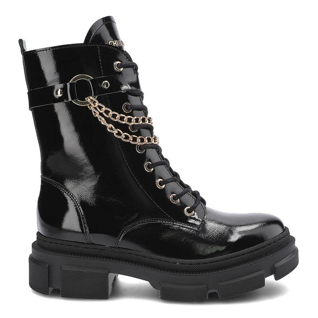 Členkové Topánky Chebello - 2776_-240-000-MIC-S172 Czarny Lakier