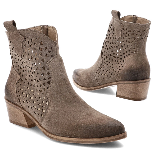 Kovbojky ARMODO - 1616 Almond Welur