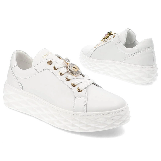 Tenisky Chebello - 4372_-059-000-PSK-S321 Biały