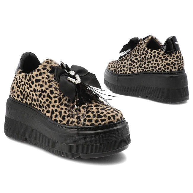 Tenisky KARINO - 5726/043-P Beż-Czarny/Naplak