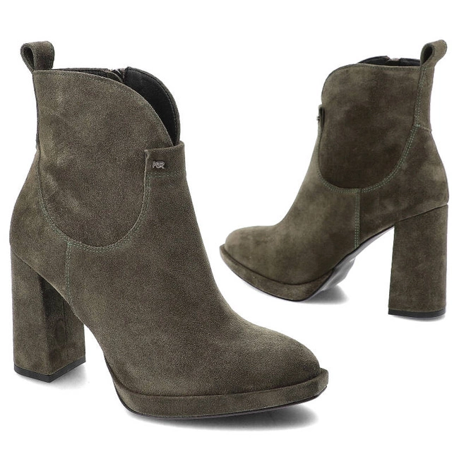 Členkové Topánky Karino - 4830/066-F Zielony/Welur