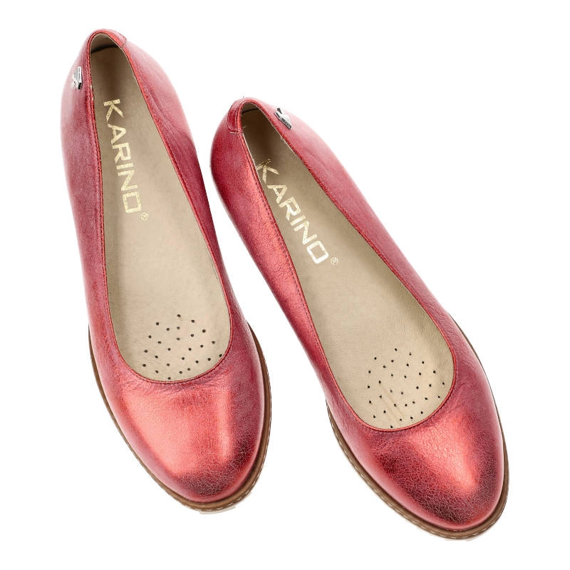 Baleríny Karino - 2038/108-P Czerwony