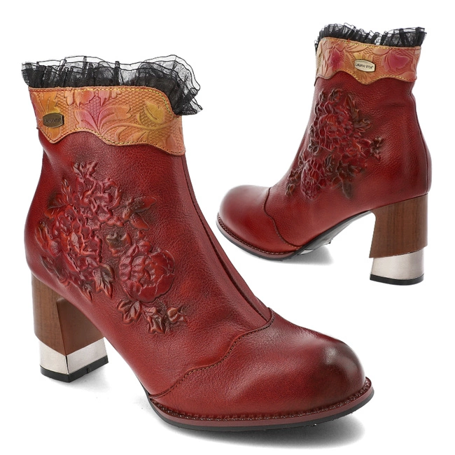 Členkové Topánky Laura Vita - Oxaneo 54 AT2306-B5 Rouge