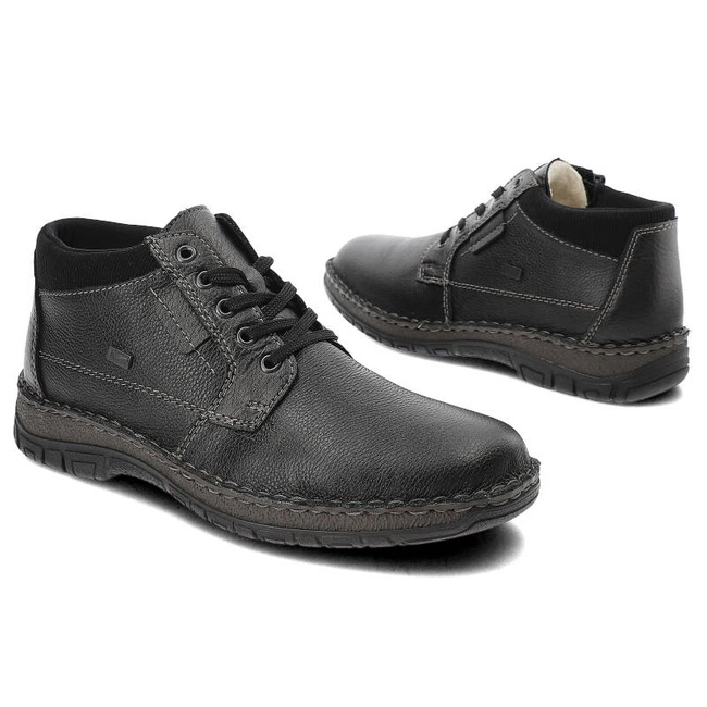 Šnúrovacie Členkové Topánky Rieker - 05102-00 Black