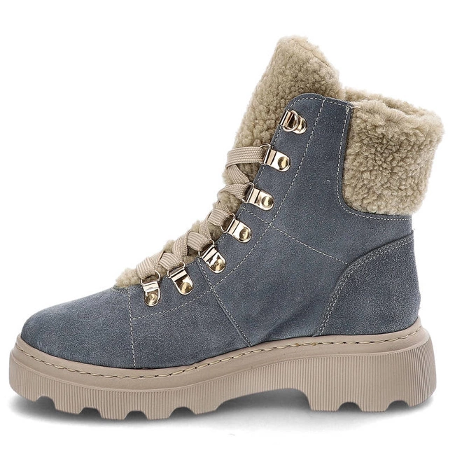 Členkové Topánky Kampa - Z538 Niebieski Welur 579/560