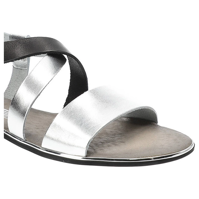 Sandále Lemar - 40033 Bf.Srebrny/Bf.Czarny