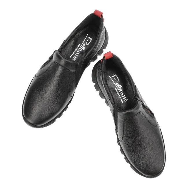 Poltopánky Pollonus - 5-1488-002 Czarny Verona+Czerwony