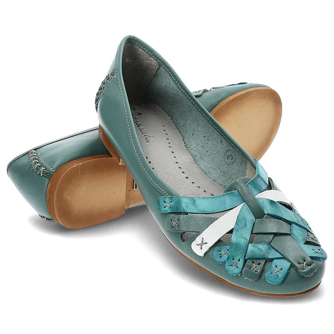 Baleríny Maciejka - 01358-36/00-0 Turkusowy