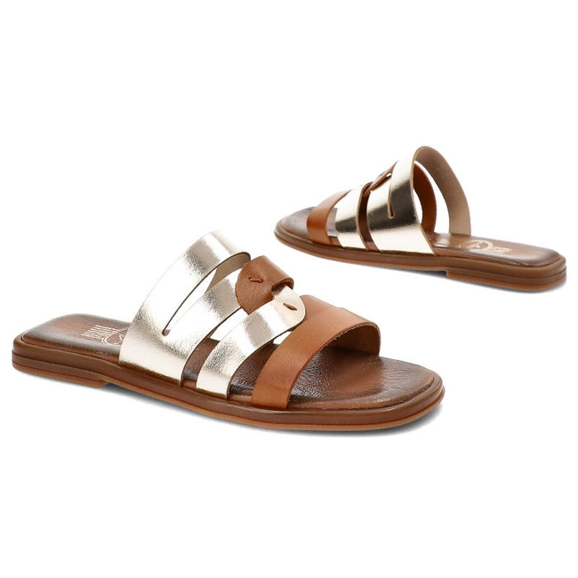 Šľapky Lemar - 40318 Bf.Brąz+Bf.Złoto