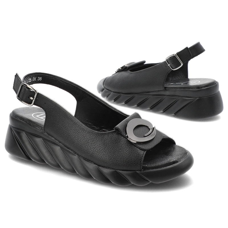 Sandále FILIPPO - DS7011/25 BK Czarny