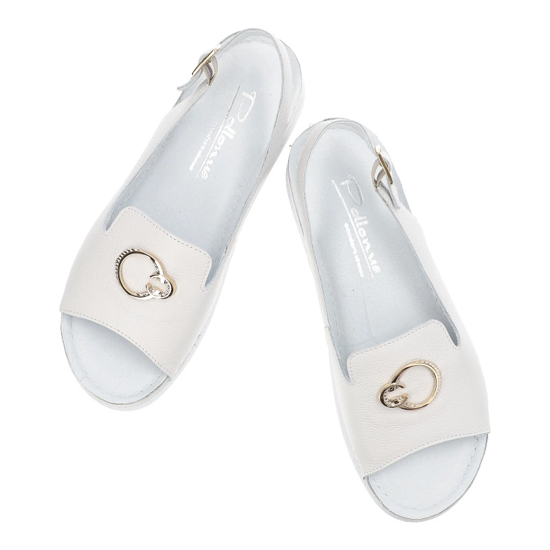 Sandále Pollonus - 5-1620-007 Biały Verona