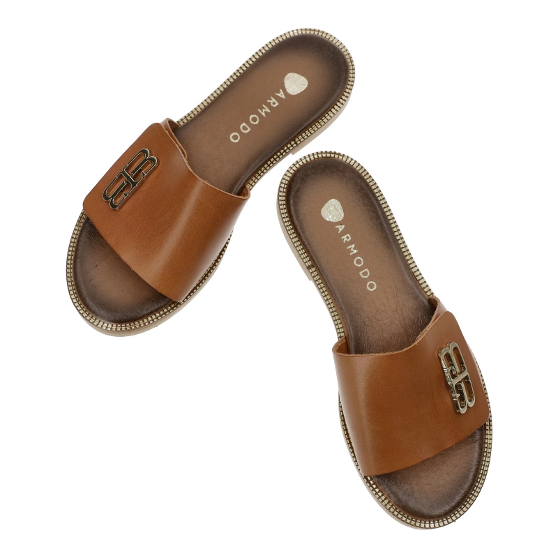 Šľapky Armodo - 40384 Bf.Brąz+Zł.