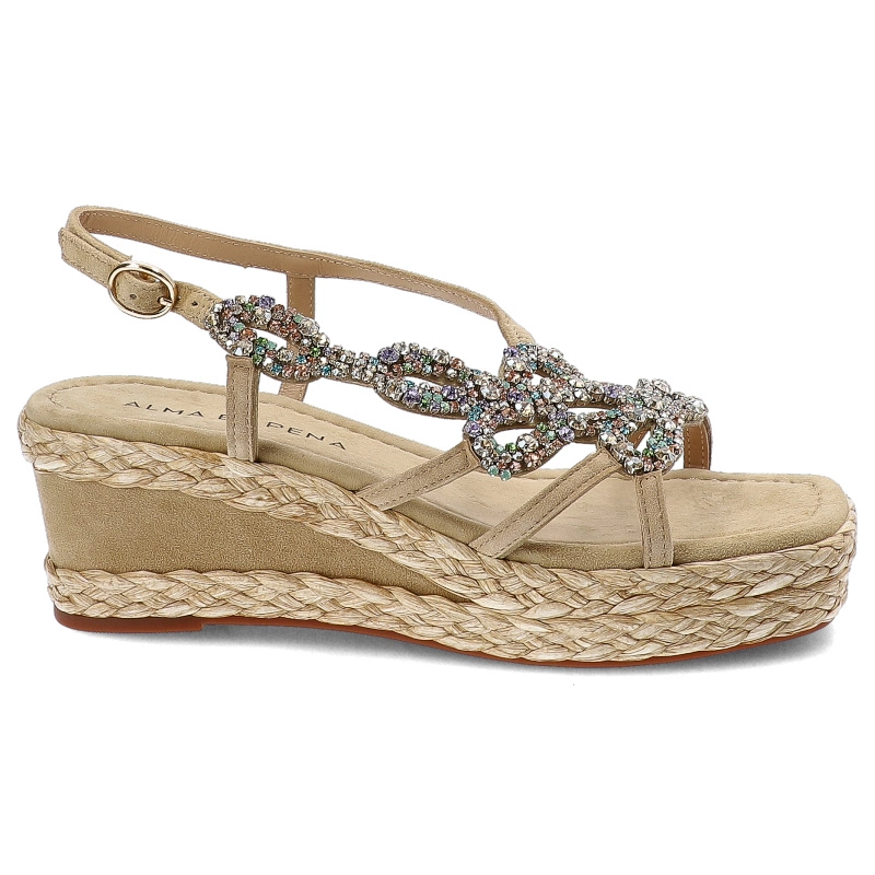 Sandále Alma en Pena - V241010 Suede Sand